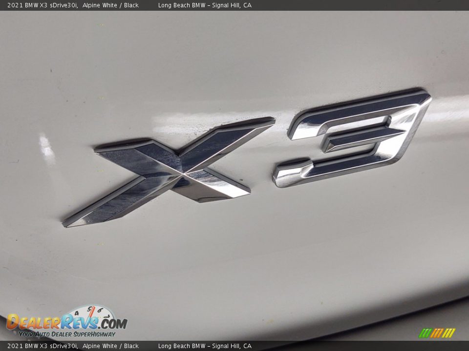 2021 BMW X3 sDrive30i Alpine White / Black Photo #8