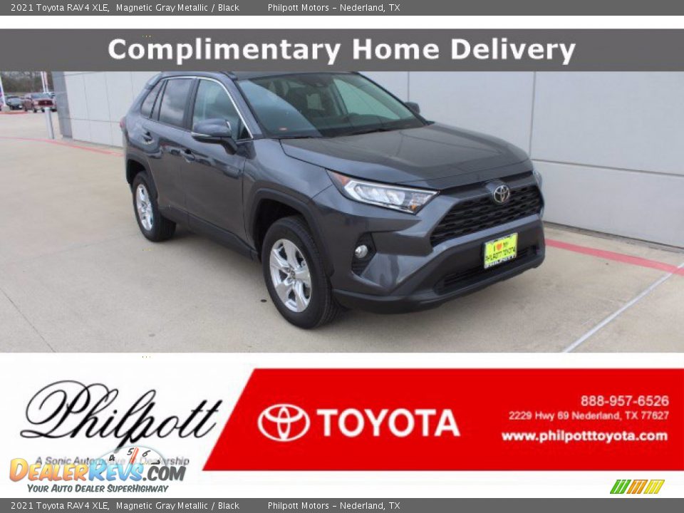 2021 Toyota RAV4 XLE Magnetic Gray Metallic / Black Photo #1