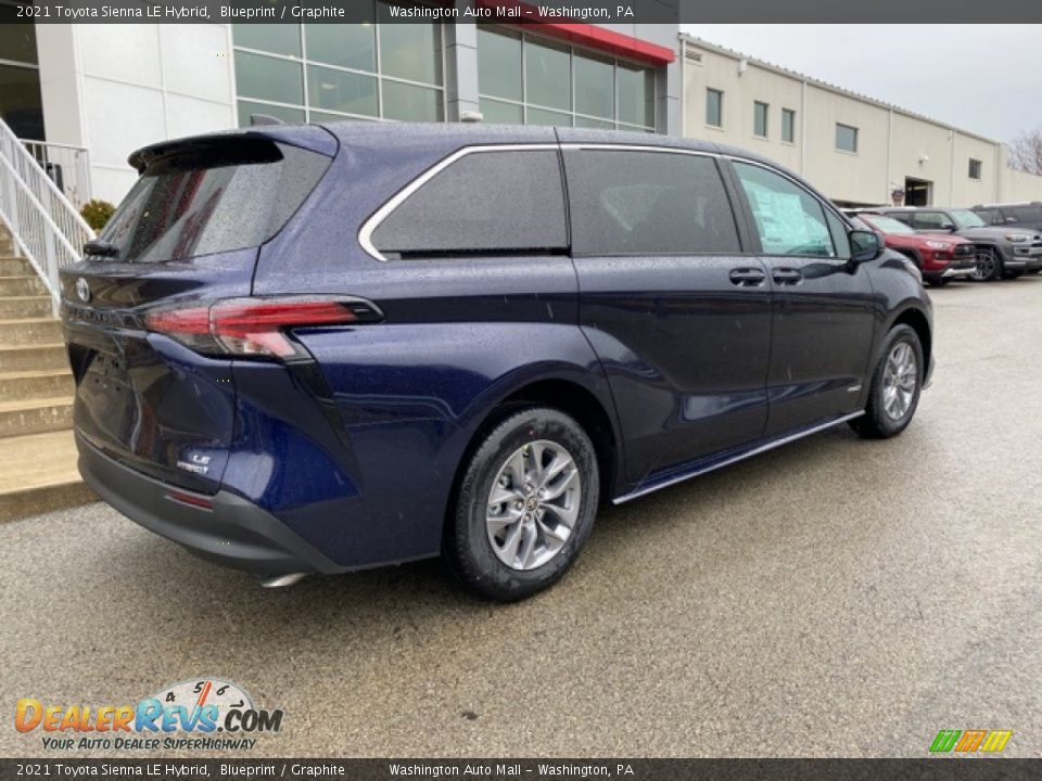 2021 Toyota Sienna LE Hybrid Blueprint / Graphite Photo #13