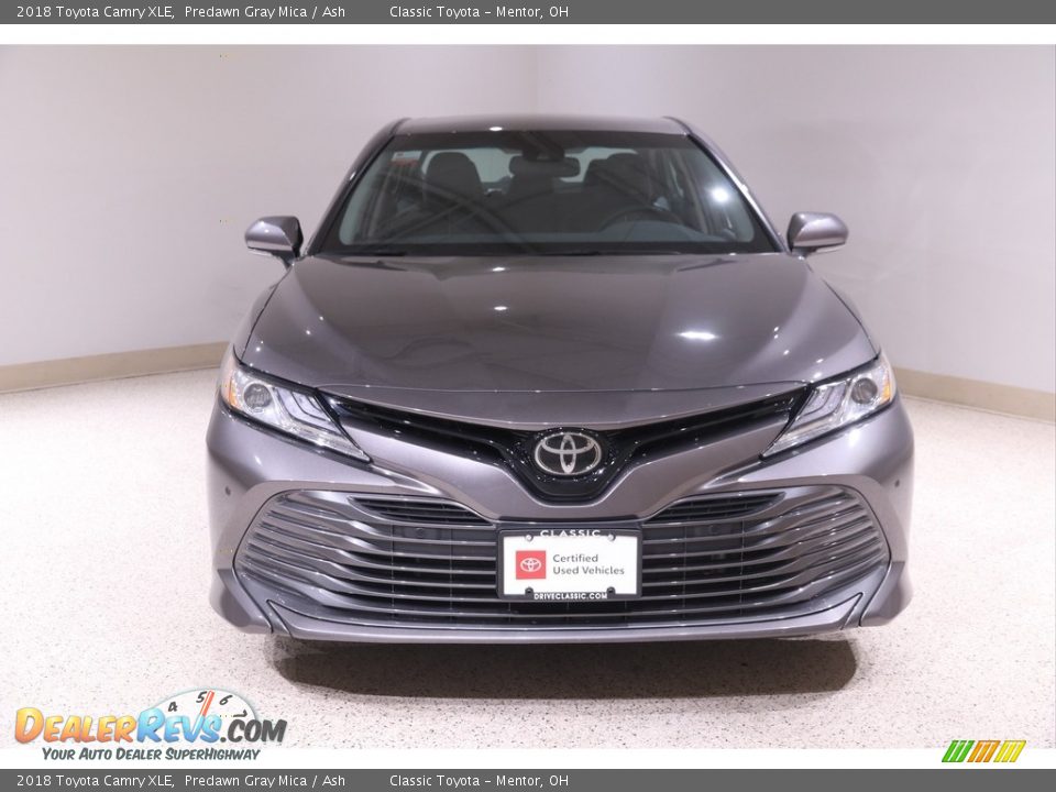 2018 Toyota Camry XLE Predawn Gray Mica / Ash Photo #2