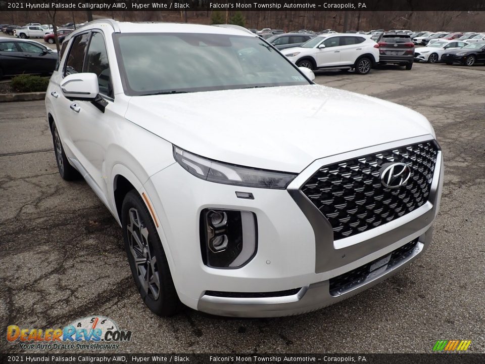 2021 Hyundai Palisade Calligraphy AWD Hyper White / Black Photo #3