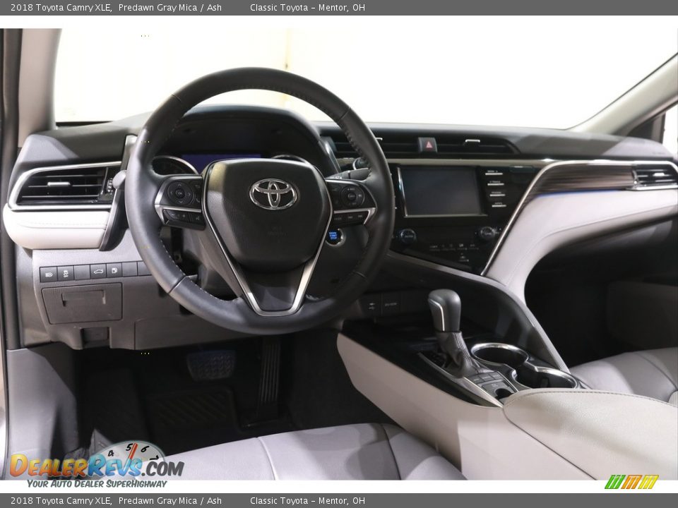 2018 Toyota Camry XLE Predawn Gray Mica / Ash Photo #6