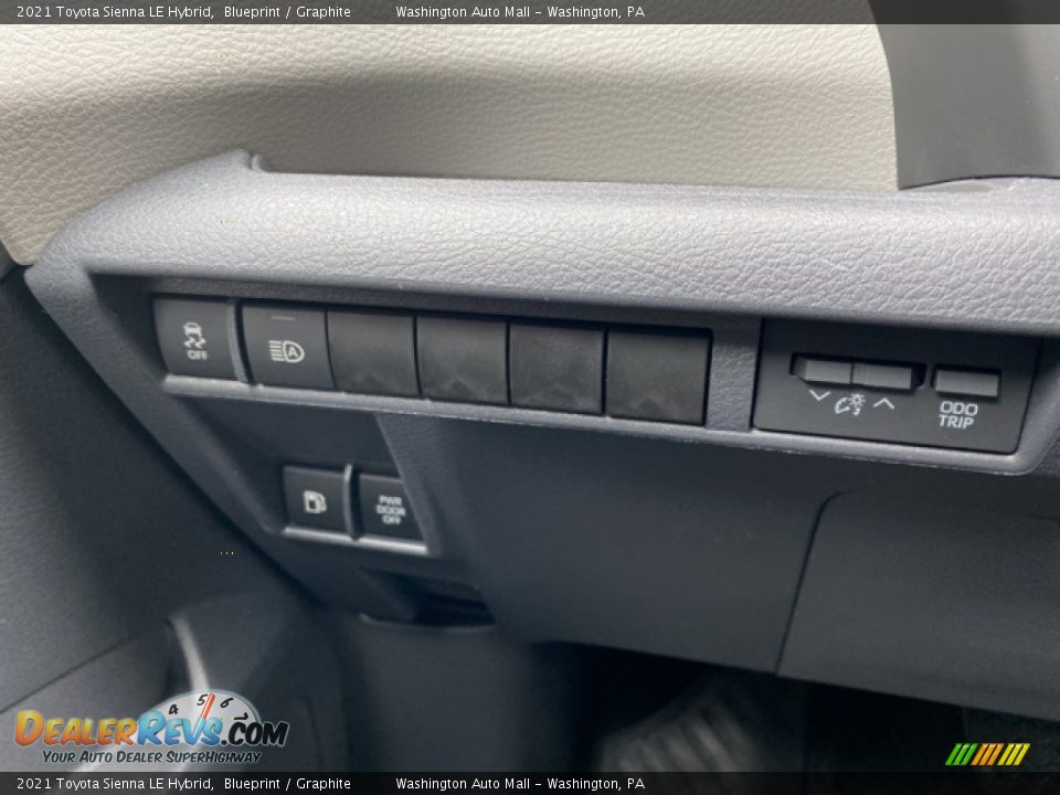 2021 Toyota Sienna LE Hybrid Blueprint / Graphite Photo #21