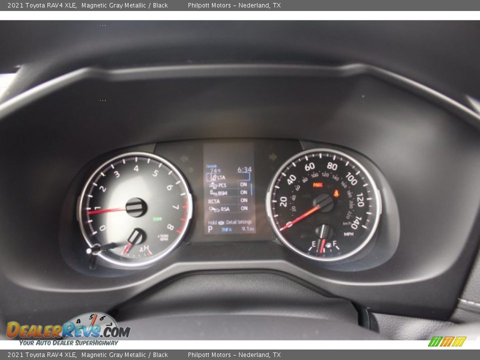 2021 Toyota RAV4 XLE Magnetic Gray Metallic / Black Photo #13