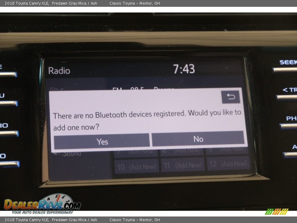 2018 Toyota Camry XLE Predawn Gray Mica / Ash Photo #11