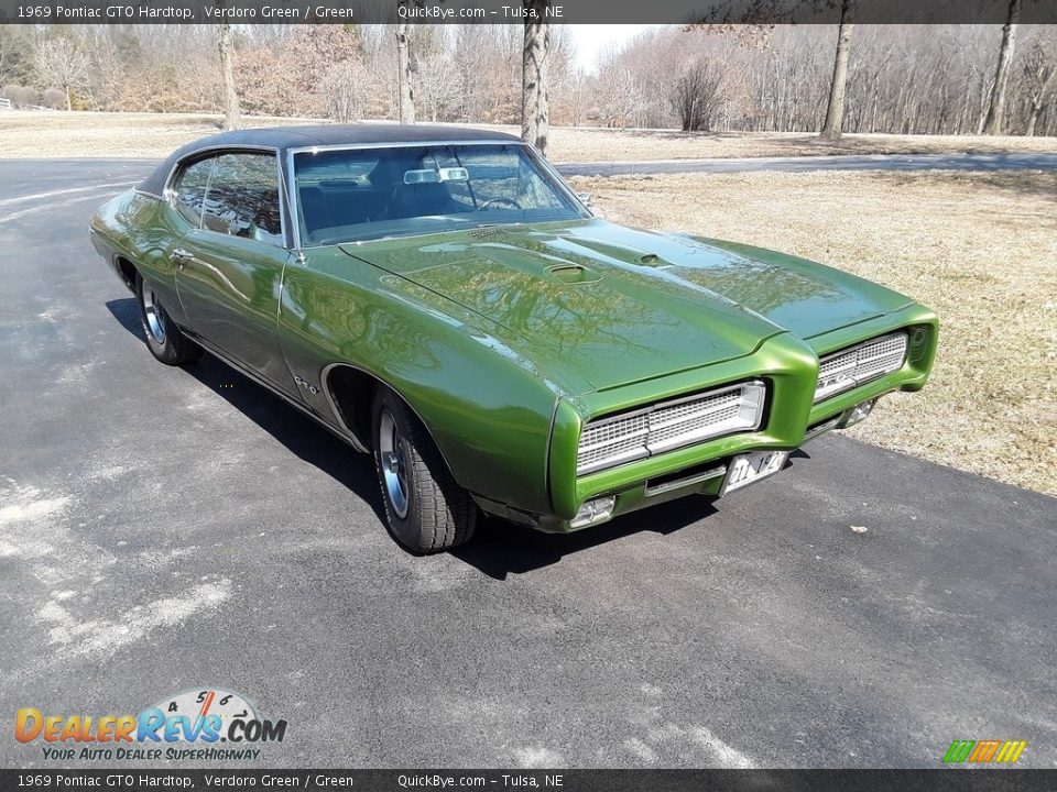 Verdoro Green 1969 Pontiac GTO Hardtop Photo #1