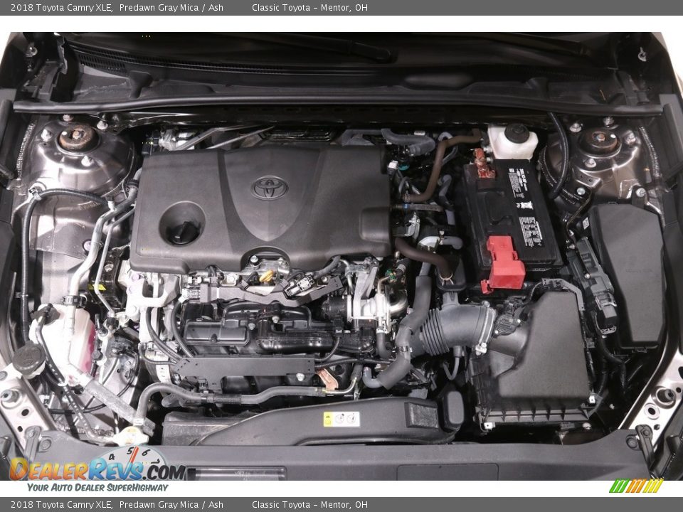 2018 Toyota Camry XLE Predawn Gray Mica / Ash Photo #20