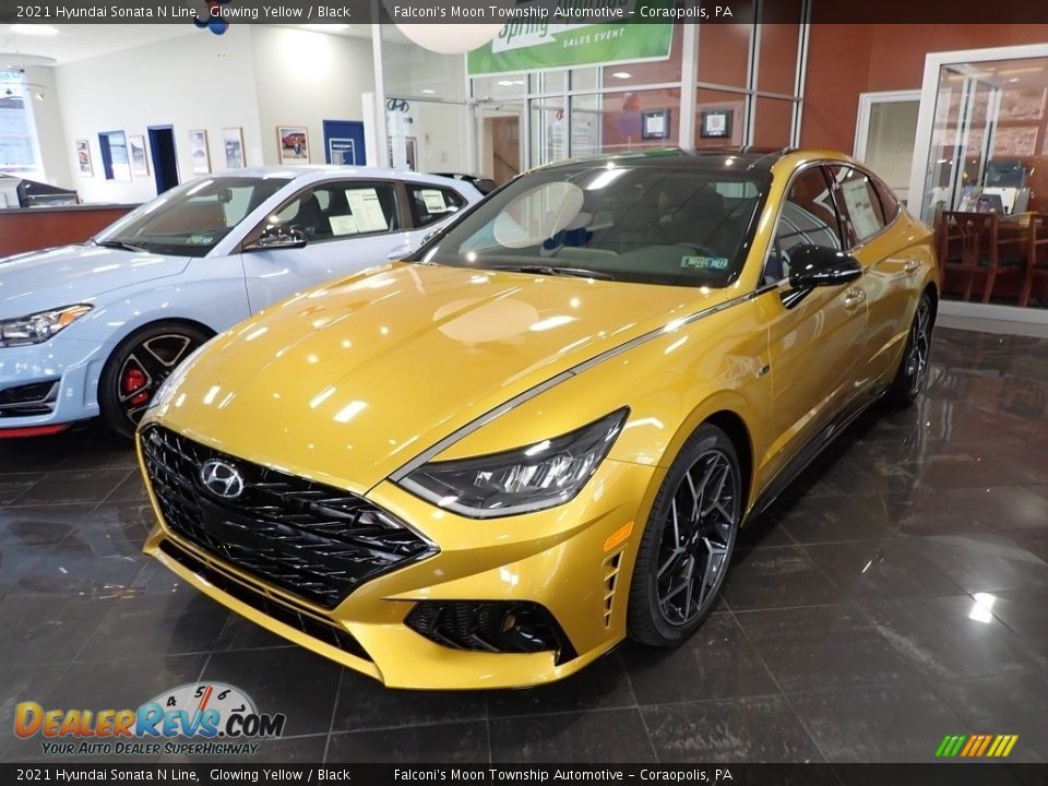 Front 3/4 View of 2021 Hyundai Sonata N Line Photo #1