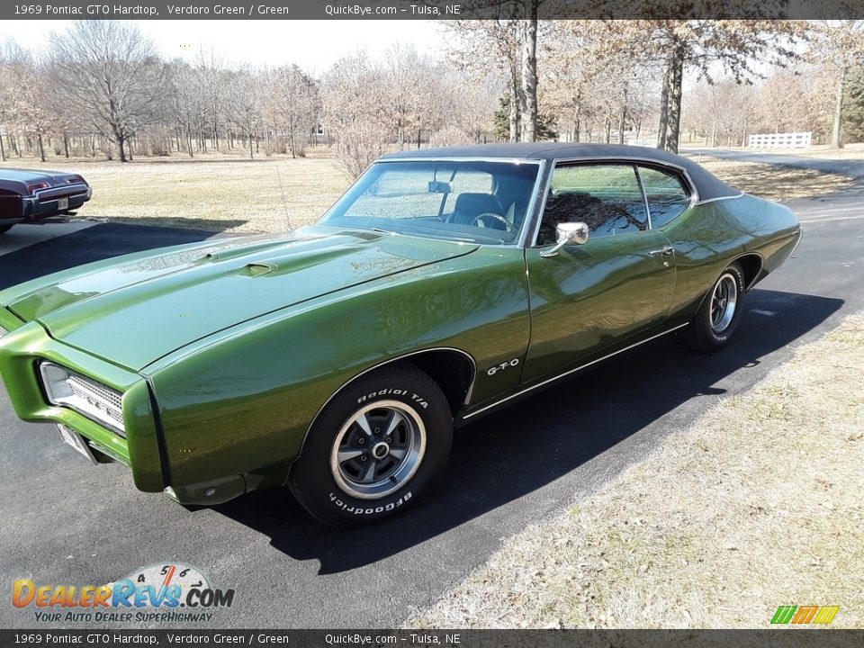 1969 Pontiac GTO Hardtop Verdoro Green / Green Photo #4