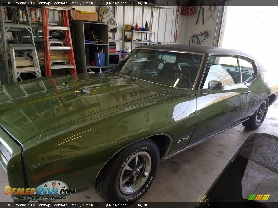 1969 Pontiac GTO Hardtop Verdoro Green / Green Photo #5