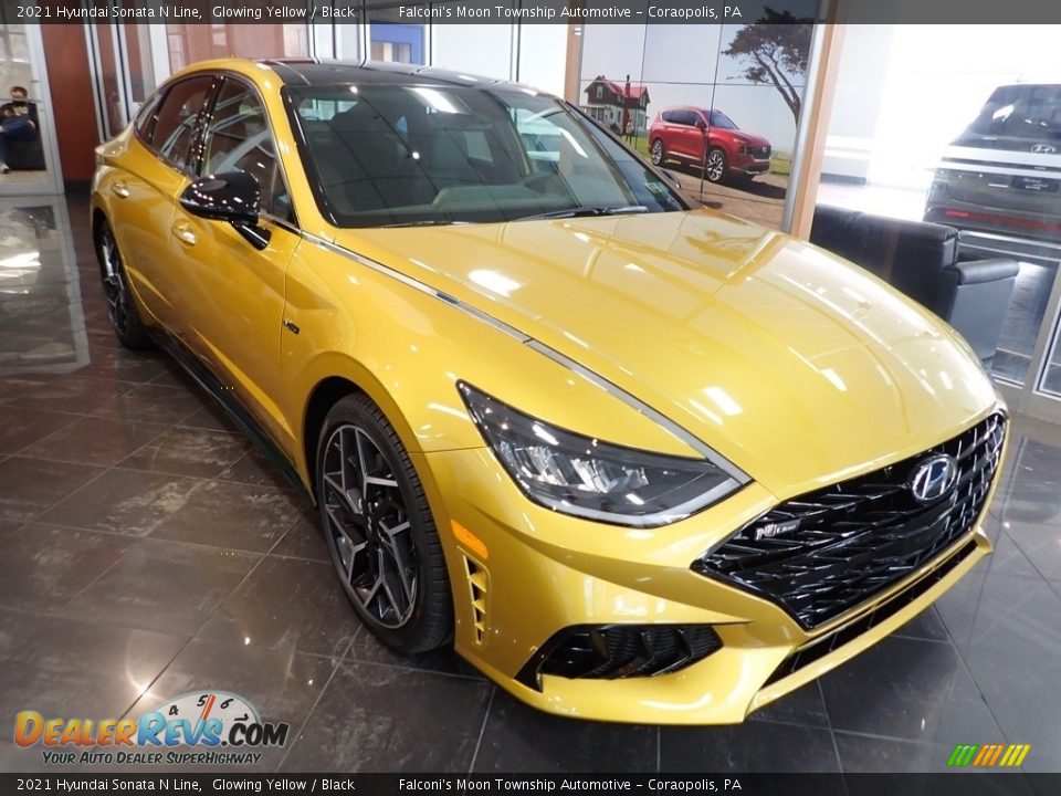 Glowing Yellow 2021 Hyundai Sonata N Line Photo #4