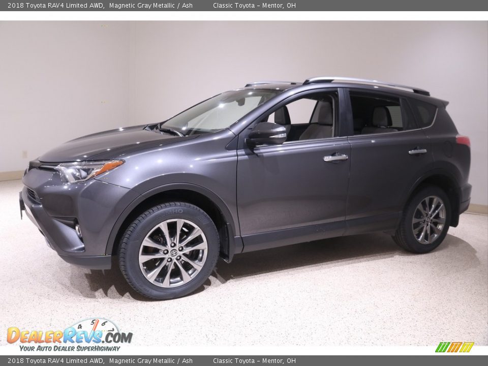 2018 Toyota RAV4 Limited AWD Magnetic Gray Metallic / Ash Photo #3