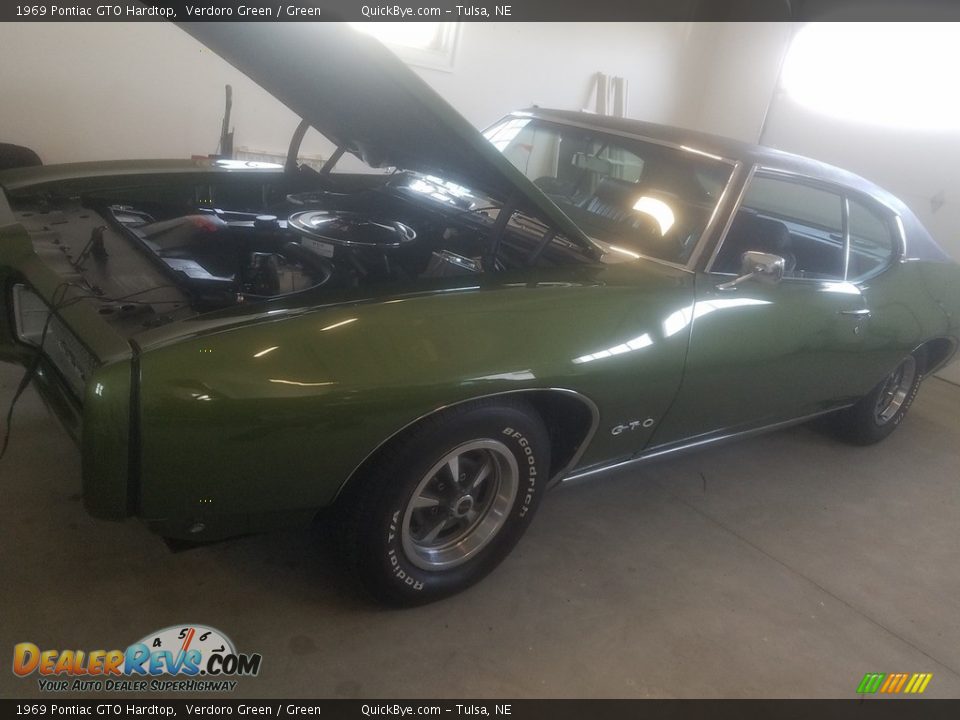 1969 Pontiac GTO Hardtop Verdoro Green / Green Photo #8