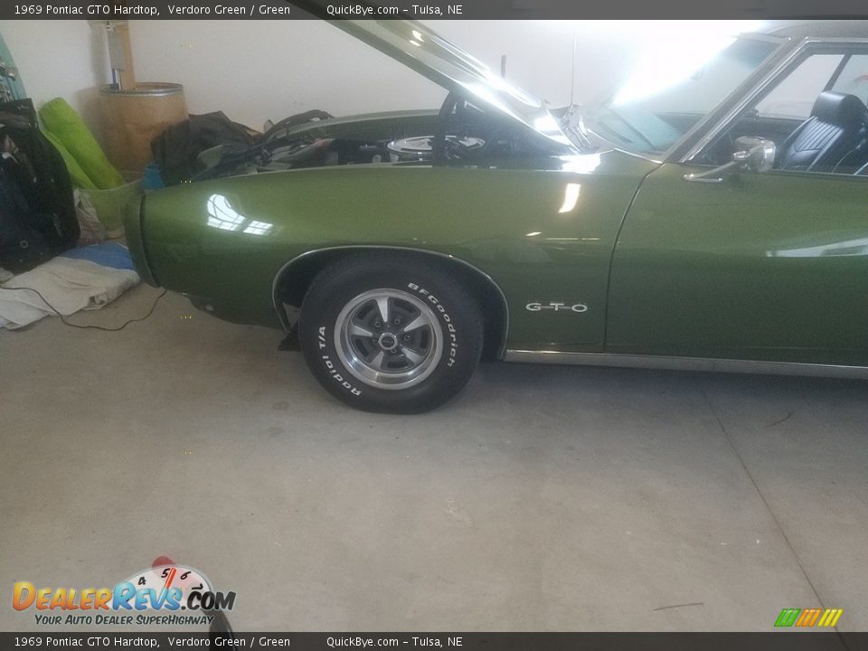 1969 Pontiac GTO Hardtop Verdoro Green / Green Photo #9