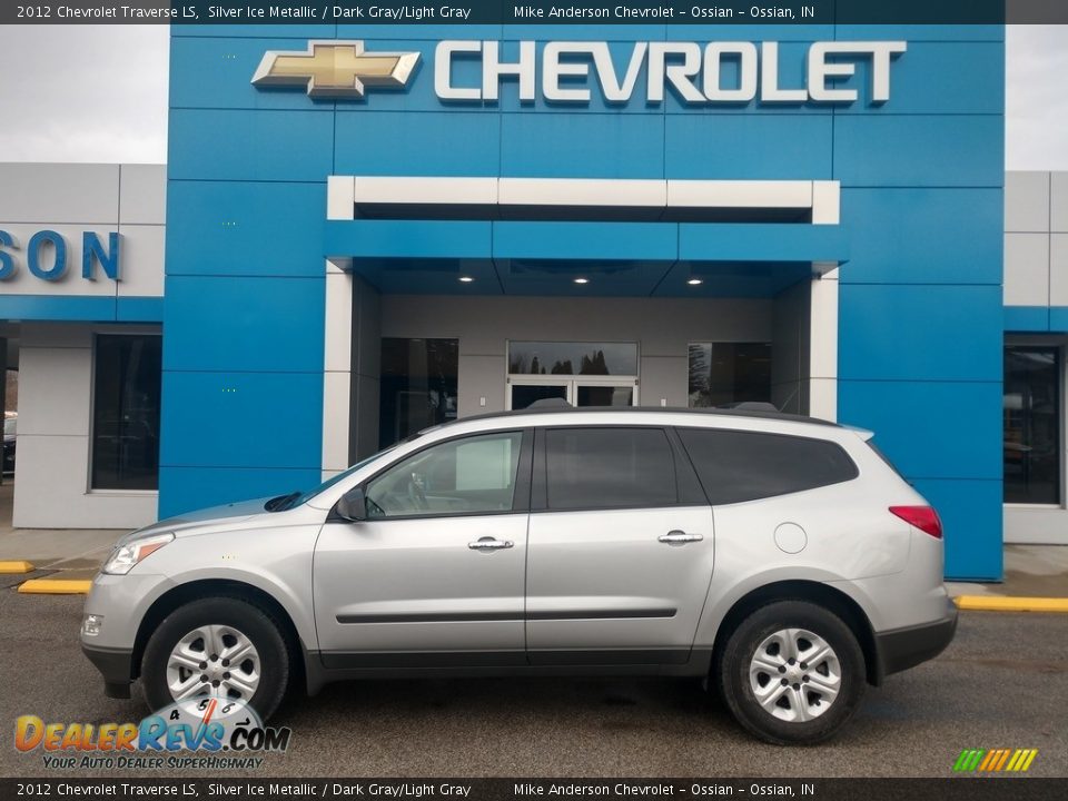 2012 Chevrolet Traverse LS Silver Ice Metallic / Dark Gray/Light Gray Photo #1