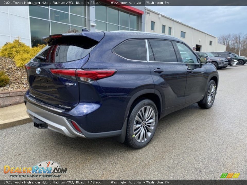 2021 Toyota Highlander Hybrid Platinum AWD Blueprint / Black Photo #15