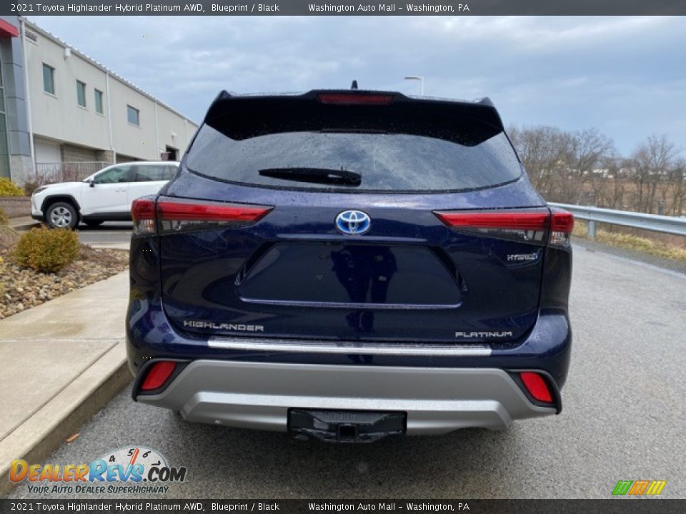 2021 Toyota Highlander Hybrid Platinum AWD Blueprint / Black Photo #16