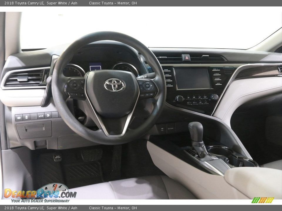 2018 Toyota Camry LE Super White / Ash Photo #6