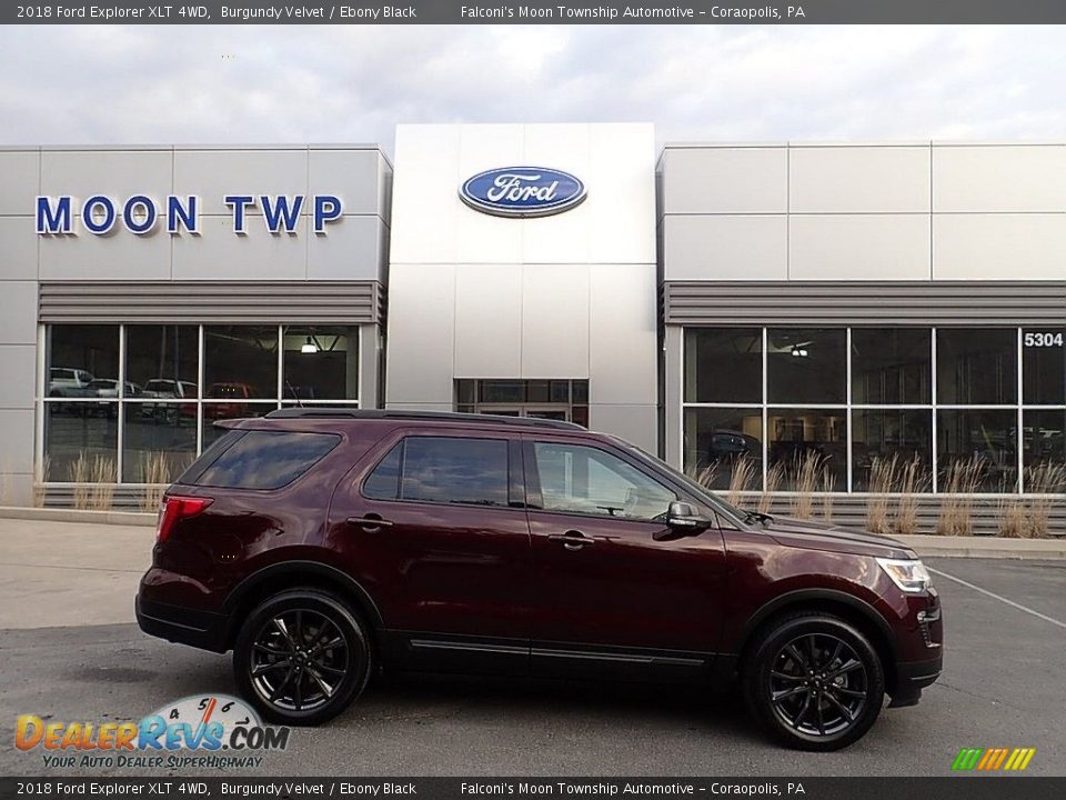 2018 Ford Explorer XLT 4WD Burgundy Velvet / Ebony Black Photo #1