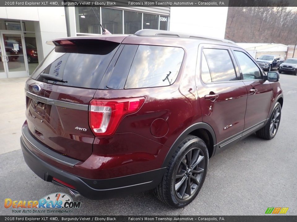 2018 Ford Explorer XLT 4WD Burgundy Velvet / Ebony Black Photo #2