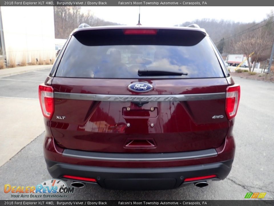 2018 Ford Explorer XLT 4WD Burgundy Velvet / Ebony Black Photo #3