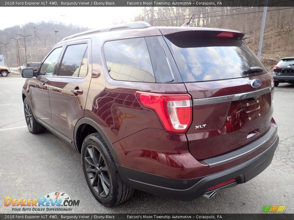 2018 Ford Explorer XLT 4WD Burgundy Velvet / Ebony Black Photo #5