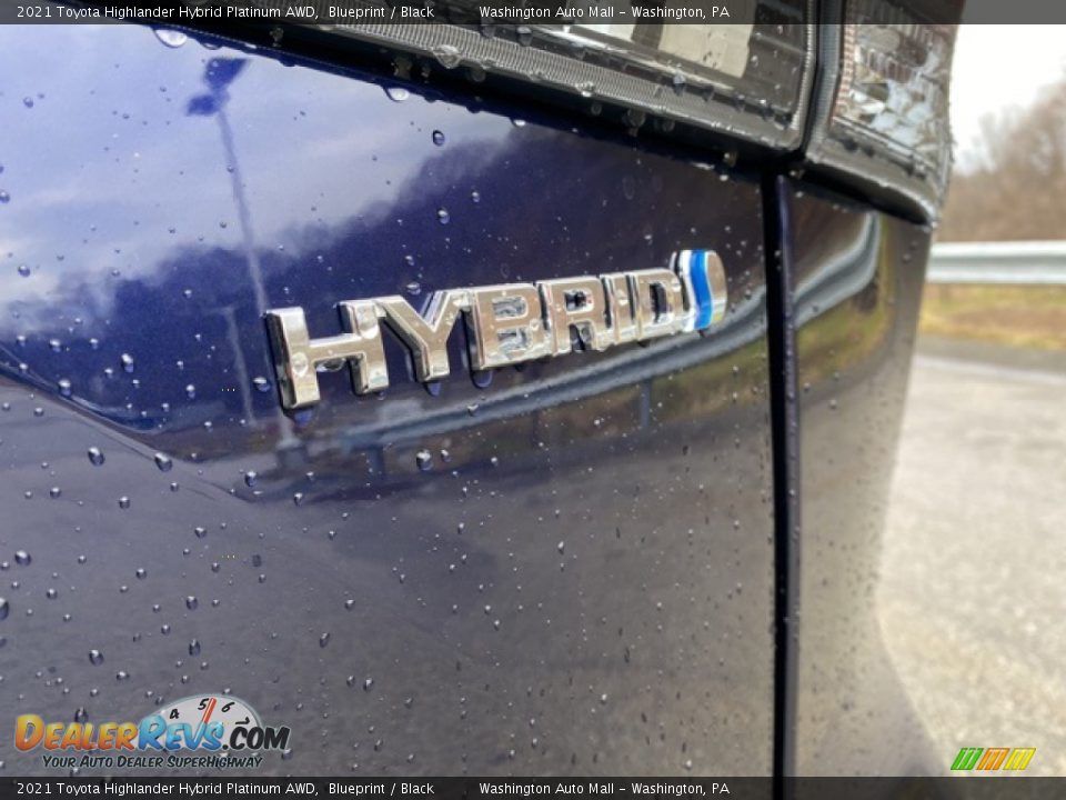 2021 Toyota Highlander Hybrid Platinum AWD Blueprint / Black Photo #29
