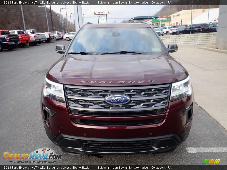 2018 Ford Explorer XLT 4WD Burgundy Velvet / Ebony Black Photo #8