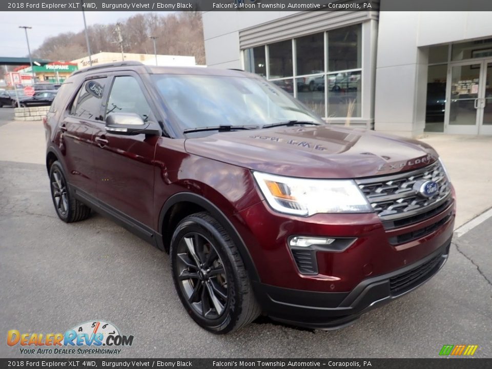 2018 Ford Explorer XLT 4WD Burgundy Velvet / Ebony Black Photo #9