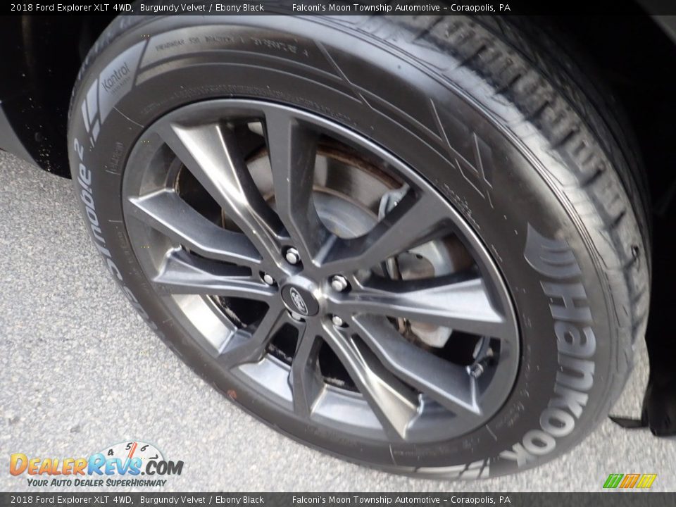 2018 Ford Explorer XLT 4WD Burgundy Velvet / Ebony Black Photo #10