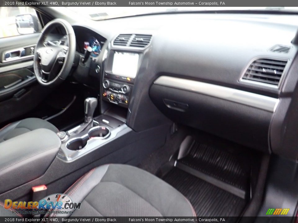 2018 Ford Explorer XLT 4WD Burgundy Velvet / Ebony Black Photo #12