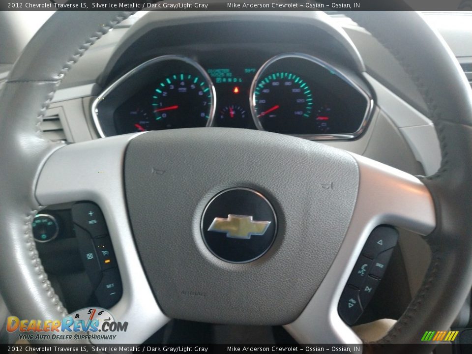 2012 Chevrolet Traverse LS Silver Ice Metallic / Dark Gray/Light Gray Photo #24