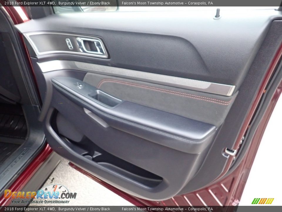 2018 Ford Explorer XLT 4WD Burgundy Velvet / Ebony Black Photo #13