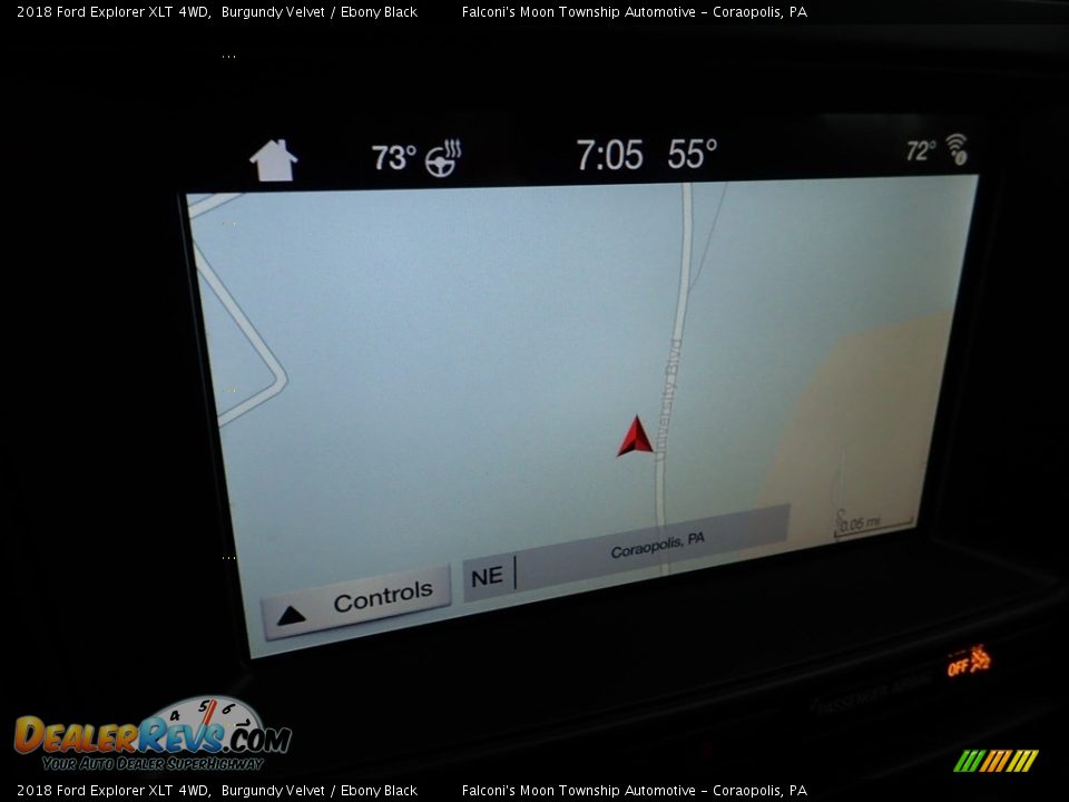 2018 Ford Explorer XLT 4WD Burgundy Velvet / Ebony Black Photo #21