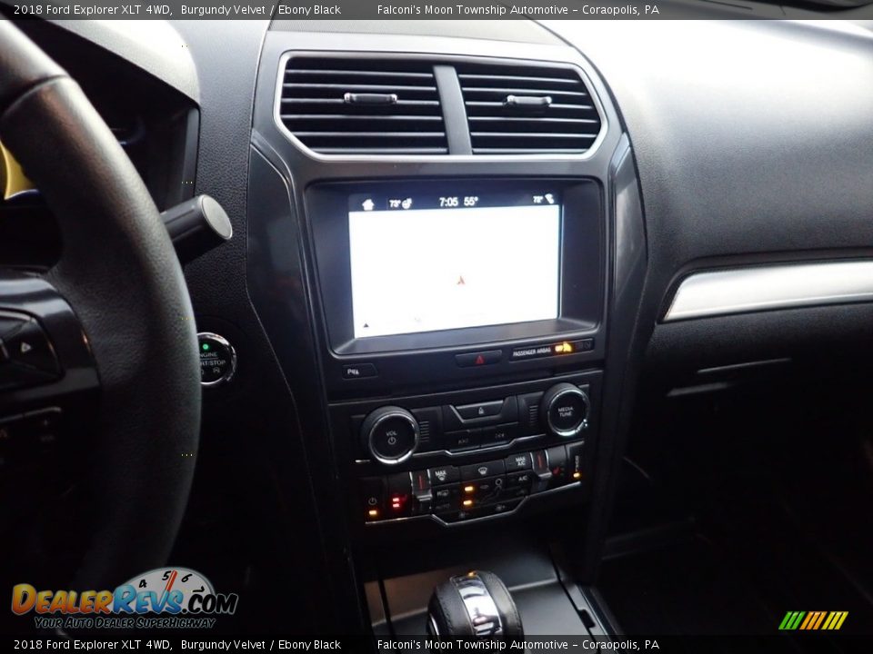 2018 Ford Explorer XLT 4WD Burgundy Velvet / Ebony Black Photo #22