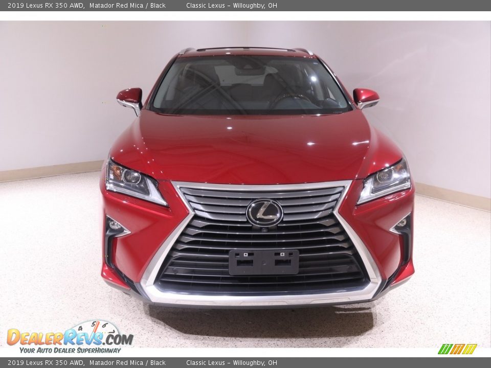 2019 Lexus RX 350 AWD Matador Red Mica / Black Photo #2