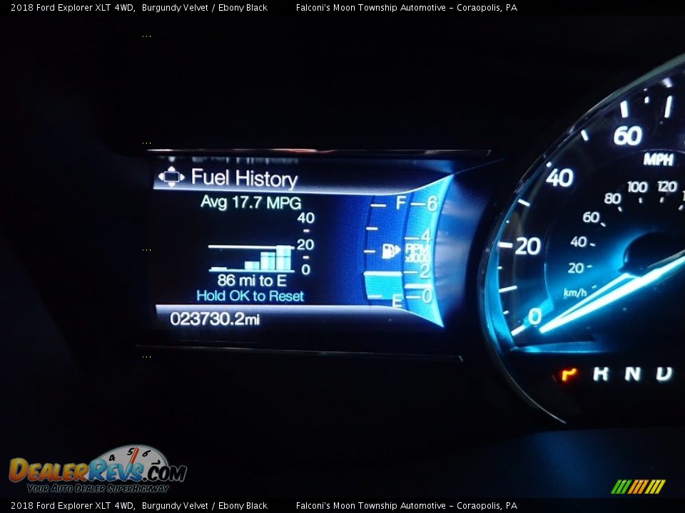 2018 Ford Explorer XLT 4WD Burgundy Velvet / Ebony Black Photo #24