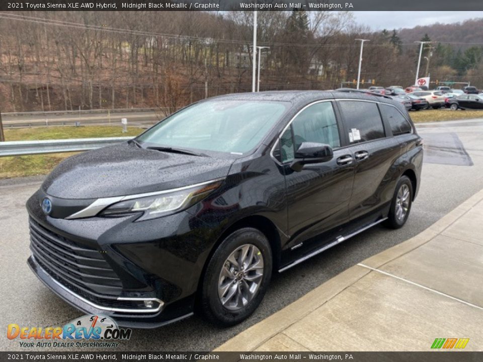 2021 Toyota Sienna XLE AWD Hybrid Midnight Black Metallic / Graphite Photo #13