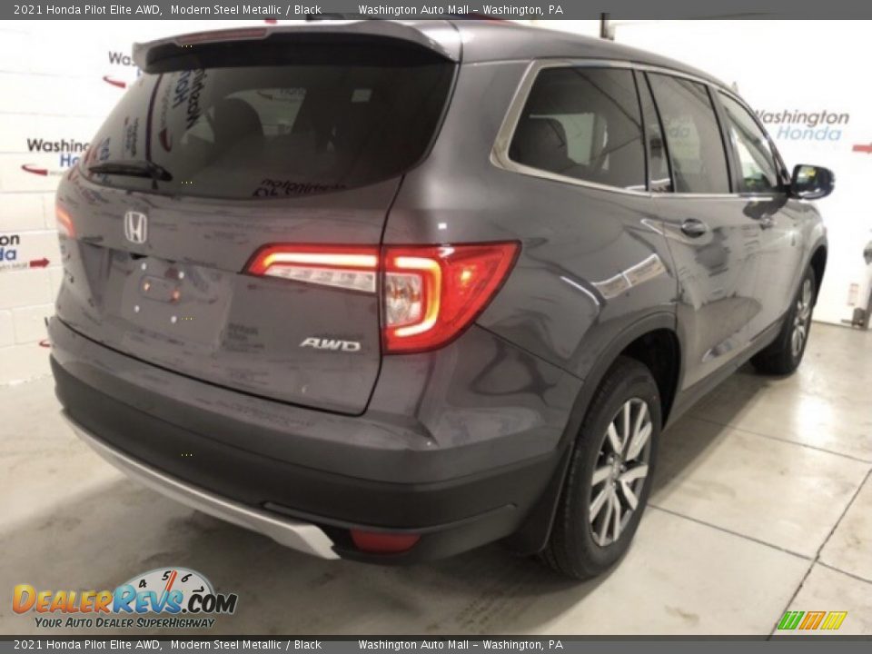 2021 Honda Pilot Elite AWD Modern Steel Metallic / Black Photo #3