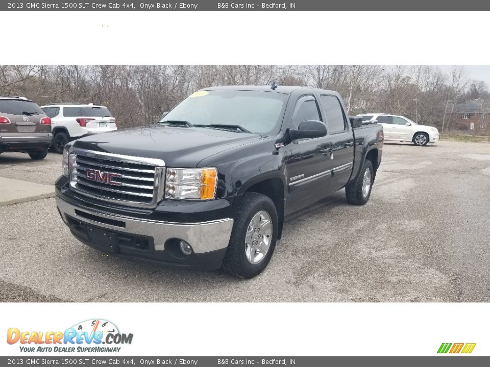 2013 GMC Sierra 1500 SLT Crew Cab 4x4 Onyx Black / Ebony Photo #1