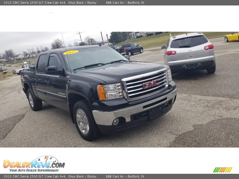 2013 GMC Sierra 1500 SLT Crew Cab 4x4 Onyx Black / Ebony Photo #2