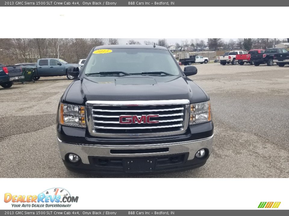 2013 GMC Sierra 1500 SLT Crew Cab 4x4 Onyx Black / Ebony Photo #3