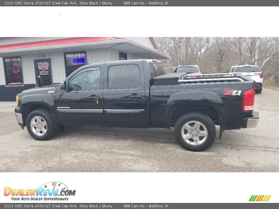 2013 GMC Sierra 1500 SLT Crew Cab 4x4 Onyx Black / Ebony Photo #4