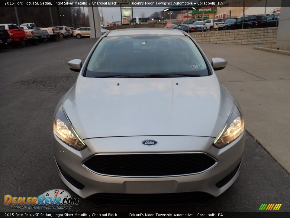 2015 Ford Focus SE Sedan Ingot Silver Metallic / Charcoal Black Photo #8