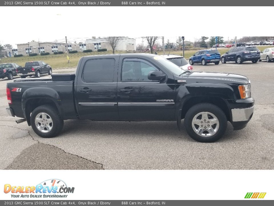 2013 GMC Sierra 1500 SLT Crew Cab 4x4 Onyx Black / Ebony Photo #21