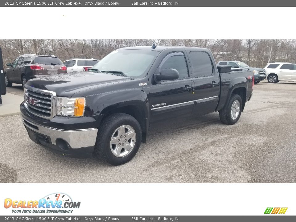 2013 GMC Sierra 1500 SLT Crew Cab 4x4 Onyx Black / Ebony Photo #23