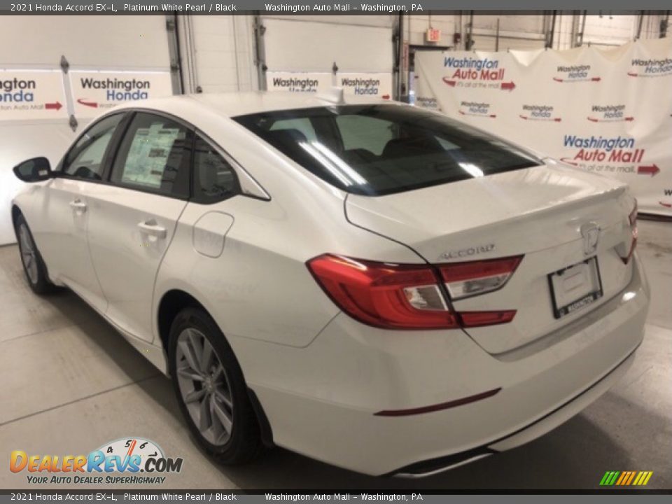 2021 Honda Accord EX-L Platinum White Pearl / Black Photo #4