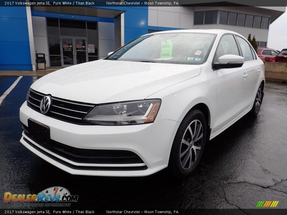 2017 Volkswagen Jetta SE Pure White / Titan Black Photo #2