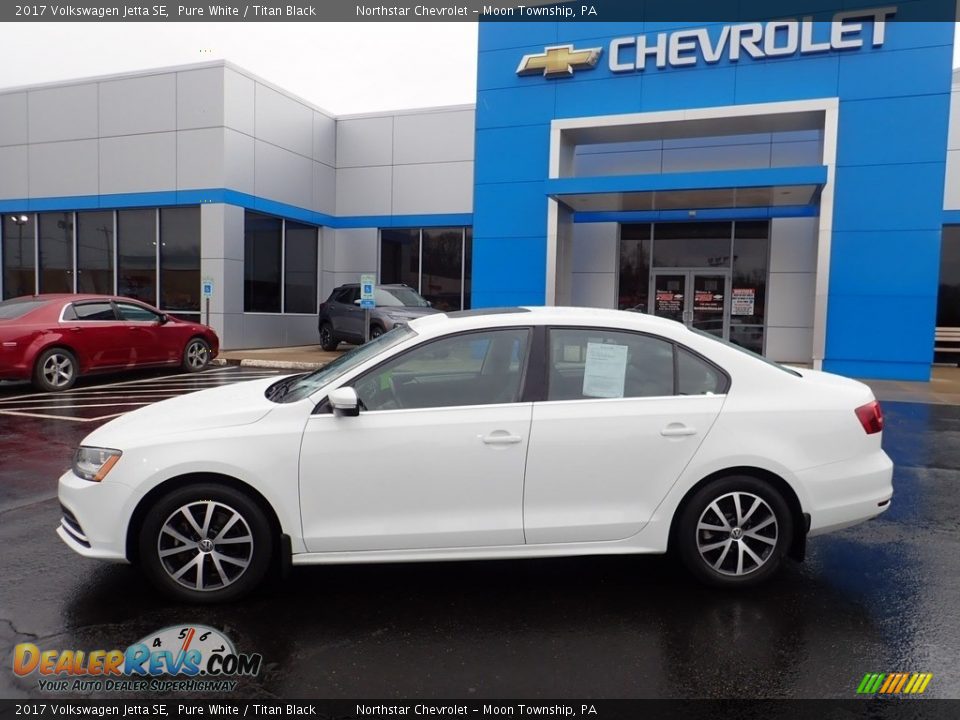 Pure White 2017 Volkswagen Jetta SE Photo #3