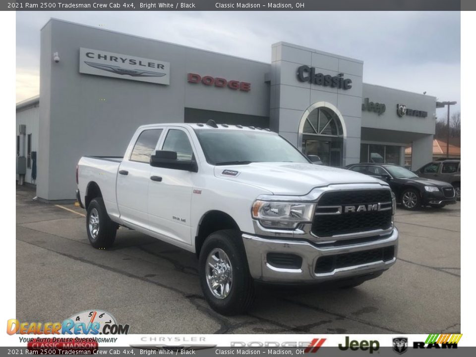 2021 Ram 2500 Tradesman Crew Cab 4x4 Bright White / Black Photo #1